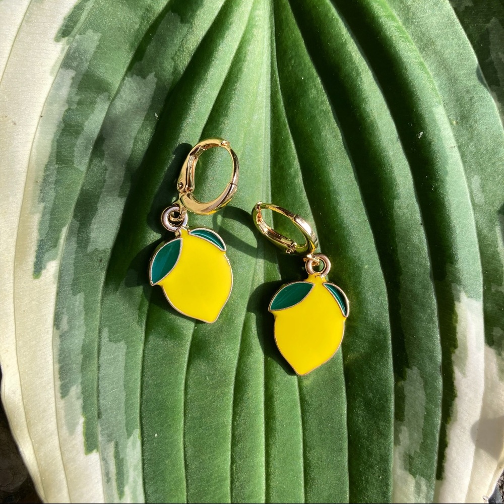 Handmade Lemon Earrings